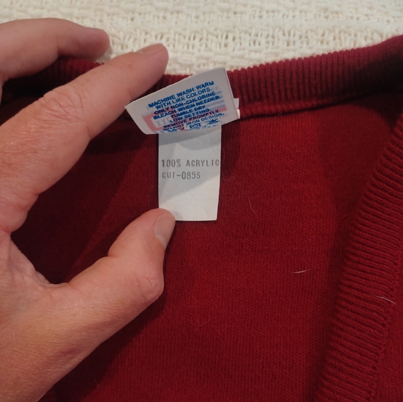 Vintage Washington Redskins Pullover V-Neck Sweater Men's XXL - Picture 3 of 4